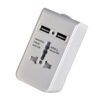 ADATTATORE UNIVERSALE DA VIAGGIO 2 USB