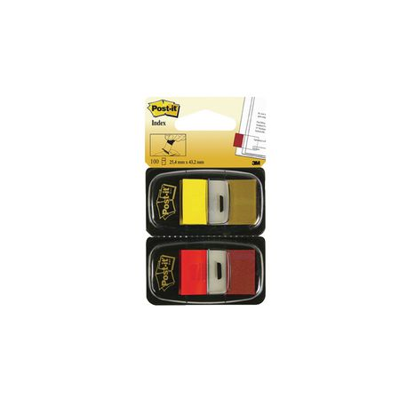 PACK 2 SEGNAPAGINA MEDIUM GIALLO ROSSO