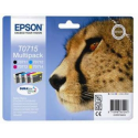 CARTUCCE T0715 MULTIPACK (B, C,M, Y) ORIGINALE - EPSON D78/DX4000/DX4050/DX5000/DX6000/DX6050/DX7000F-S20