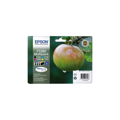 CARTUCCE T1295 MULTIPACK (B, C, M, Y) ORIGINALE - EPSON STYLUS  BX305/SX420/320/BK525/SX620/SX425/BK925