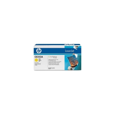TONER CE252A GIALLO ORIGINALE - HP LASERJET CP3520/P3015 (7.000PG)