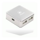 HUB MINI USB2.0 4P ATLANTIS P014-UH28 BIANCO/SILVER - EAN 8026974016016