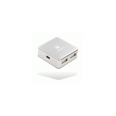 HUB MINI USB2.0 4P ATLANTIS P014-UH28 BIANCO/SILVER - EAN 8026974016016