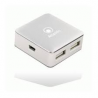 HUB MINI USB2.0 4P ATLANTIS P014-UH28 BIANCO/SILVER - EAN 8026974016016