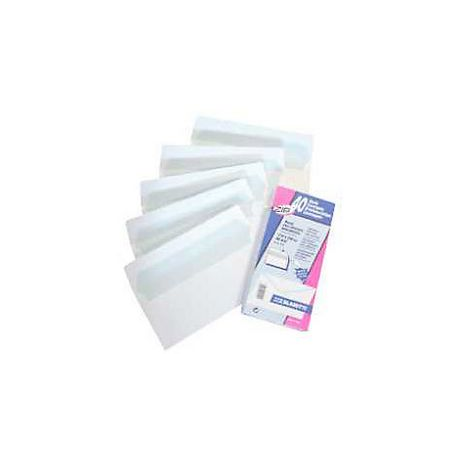 CF40 BUSTE BIAN STRIP/ZIP C/F 11X23 80GR