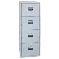 Classificatore per cartelle sospese da 33 cm - 4 cassetti - grigio