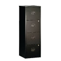 Classificatore per cartelle sospese da 33 cm - 4 cassetti - nero