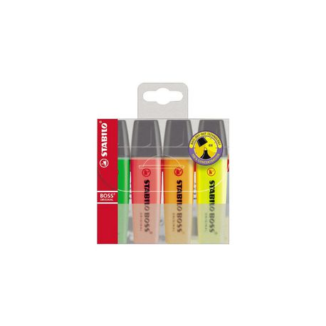 EVIDENZIATORI STABILO BOSS 4 PZ ASS