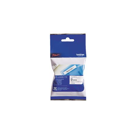 NASTRO SERIE M 9 MM NERO SU BIANCO