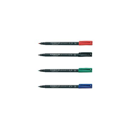 PK4 MARKER OHP ASSORTED STAEDTLER LUMOCO