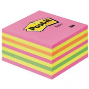 POST IT CUBO NEON ROSA 76X76