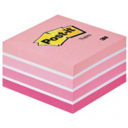 POST IT CUBO PASTELLO ROSA 76X76