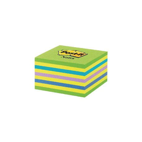 POST IT CUBO NEON BLU/VERDE 76X76