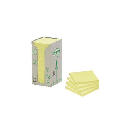 16 POST IT RICICLATI 76X76 GIALLO NAT