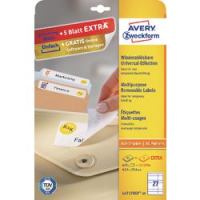 ETICHETTE RIMOVIBILI LASER E INKJET AVERY 63,5X29,6MM 675PZ