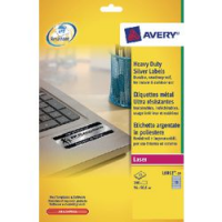 ETICHETTE POLIESTERE ARGENTO PC E APPARECCHIATURE ELETTRONICHE LASER MONO AVERY 96X50,8MM 200PZ