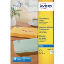 ETICHETTE TRASPARENTI INKJET OPACHE AVERY 63,5X38,1MM 525PZ