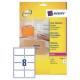 ETICHETTE TRASPARENTI LASER LUCIDE AVERY 99,1X67,7MM 200PZ