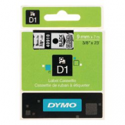 DYMO NASTRI 9MMX7M NERO-TRASPAR