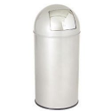 Cestino gettacarta con coperchio "Push" - grigio