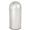 Cestino gettacarta con coperchio "Push" - grigio