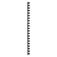 100 SPIRALI PLASTICA 12MM NERO