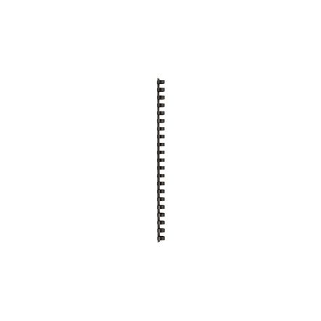 100 SPIRALI PLASTICA 12MM NERO