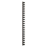 100 SPIRALI PLASTICA 16MM NERO