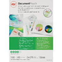 100 POUCHES A3 GBC 2X175 MICRON