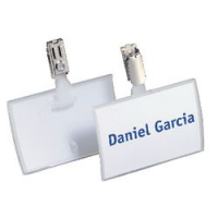 PORTABADGE CON CLIP 25 PZ 54X90MM