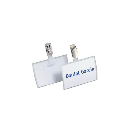 PORTABADGE CON CLIP 25 PZ 54X90MM