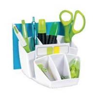 PORTA PENNE 8 SCOMPARTI BIANCO GLOSS