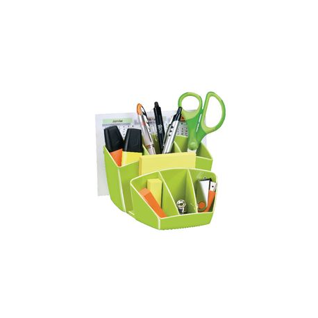 PORTA PENNE 8 SCOMPARTI VERDE GLOSS