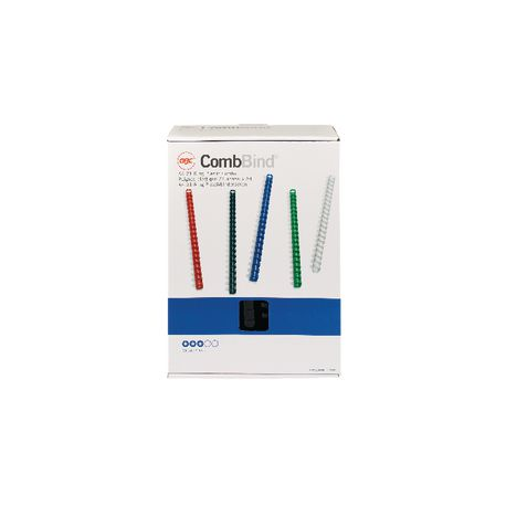 50 SPIRALI PLASTICA 25MM NERO