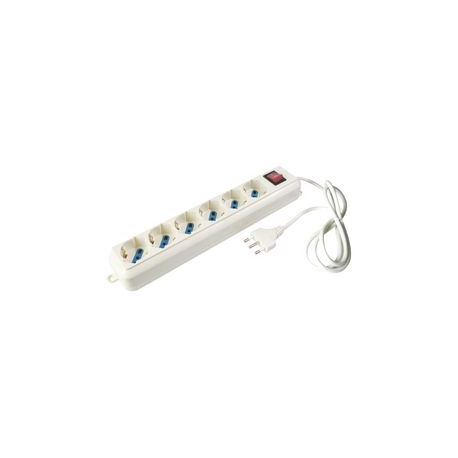 MULTIPRESA 6 USCITE BIP+SCH INTERRUTTORE