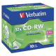 PK10 CD-RW VERBATM 700MB 80MIN 8X-12X JC