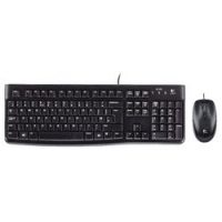 DESKTOP SET NERO LOGITECH K120 CORDED