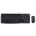 DESKTOP SET NERO LOGITECH K120 CORDED