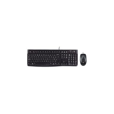 DESKTOP SET NERO LOGITECH K120 CORDED