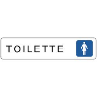 TARGHETTA 200X45 TOILETTE DONNE