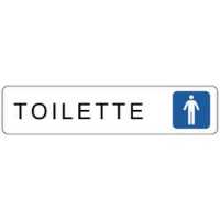 TARGHETTA 200X45 TOILETTE UOMINI