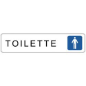 TARGHETTA 200X45 TOILETTE UOMINI