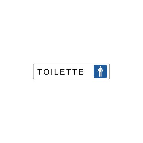 TARGHETTA 200X45 TOILETTE UOMINI