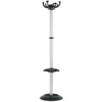 Appendiabiti acciaio 8 appendini+4 ganci grigio