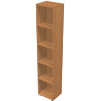 Libreria  linea "Avila" alta, 4 rip, largh 40 - noce