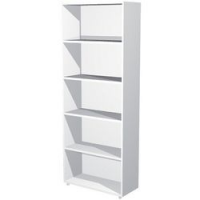 Libreria  linea "Avila" alta, 4 rip, largh 76 - bianco
