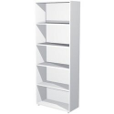 Libreria  linea "Avila" alta, 4 rip, largh 76 - bianco