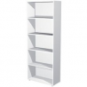 Libreria  linea "Avila" alta, 4 rip, largh 76 - bianco