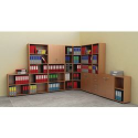 Libreria  linea "Avila" bassa, 1 rip, largh 40 - bianco