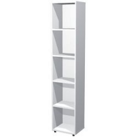 Libreria  linea "Avila" alta, 4 rip, largh 40 - bianco